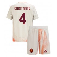 AS Roma Bryan Cristante #4 Fußballbekleidung Auswärtstrikot Kinder 2024-25 Kurzarm (+ kurze hosen)